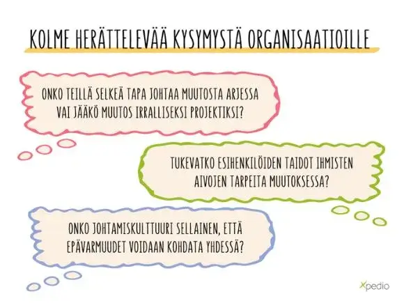 Fasilitaattori johtaa muutosta aivojen logiikalla